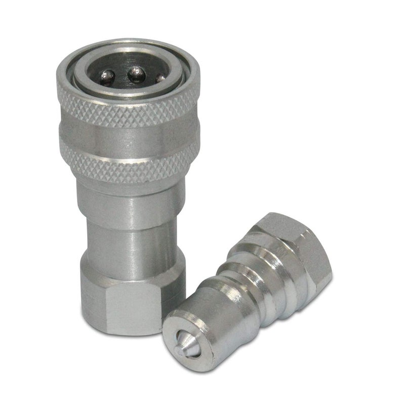 Kubota 7J612-66323 K2581-66220 Replacement Hydraulic Quick Coupler Set, 1/4    NPT